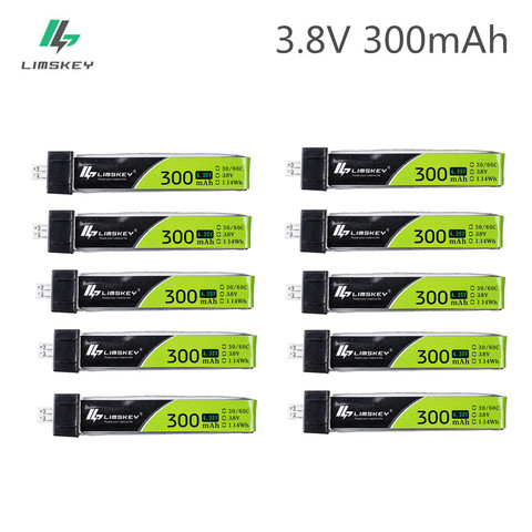 5 шт. Limskey 1S 300 мАч 3,8 в 30C/60C LiHV Lipo battery PH2.0 разъем для UK65 US65 Blade Inductrix BetaFPV 65S URUAV UR65 Drone ► Фото 1/5