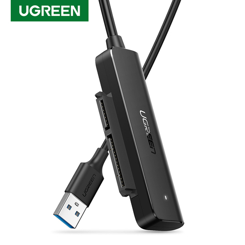 Ugreen USB 3,0 кабель SATA адаптер конвертер Мужской до 2,5 дюйма внешний жесткий диск SSD жесткий диск адаптер 5 Гбит/SATA к USB кабель ► Фото 1/6