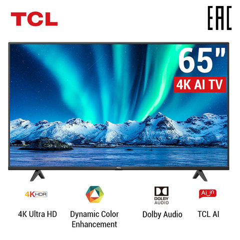 TV 65 inch TV TCL 65P615 4K UHD SmartTV ► Фото 1/5