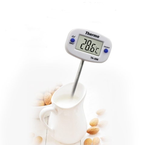 Цифровой Кухонный Термометр для барбекю, электронный градусник 1 шт., для измерения температуры еды, воды, молока, мяса ► Фото 1/6