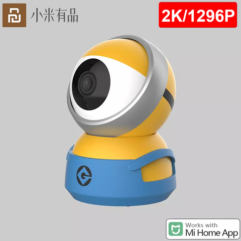 Умная камера Xiaomi chuangmi A1 веб-камера 2K 1296P HD Wi-Fi панорамирование-наклон ночное видение 360 Угол видео камера вид детский монитор безопасности ► Фото 1/6