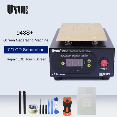 UYUE 948S + ЖК-сепаратор, машина для ремонта сенсорного экрана телефона, Встроенный вакуумный насос, набор для ремонта IPhone Samsung ► Фото 1/6