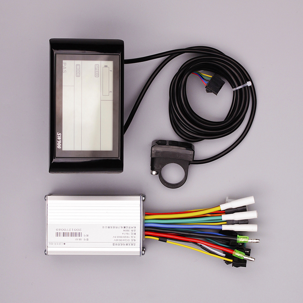 SW900 24 в 48 в контроллер двойного режима для электровелосипеда и набор дисплеев для электровелосипеда MTB/Fat, автоматический регулируемый 250 Вт/... ► Фото 1/6