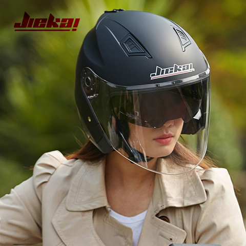 Мотошлем Casco Go Kart, винтажный шлем для скутера, фургона, с двойными стеклами, всесезонный гоночный ► Фото 1/6