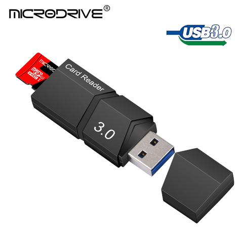 Высокоскоростной кардридер USB 3,0, кардридер для micro sd карт, адаптер для micro sd, кардридер USB, качественный высококачественный кардридер для microsd карт ► Фото 1/6