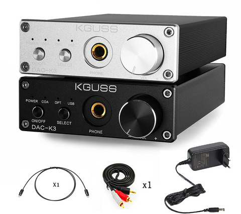 KGUSS DAC-K3 TPA6120 2,0 Мини HIFI USB DAC декодированный аудио усилитель для наушников 24 бит 192 кГц OPA2134 AMP DC12V US/EU ► Фото 1/6