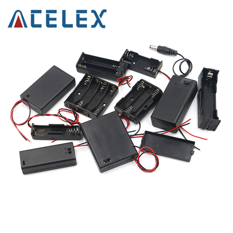 AA Размеры Мощность Батарея хранения Чехол Box держатель приводит с 1, 2, 3, 4, 6 слотов для карт контейнерный мешок DIY Стандартный батареи зарядки ... ► Фото 1/4