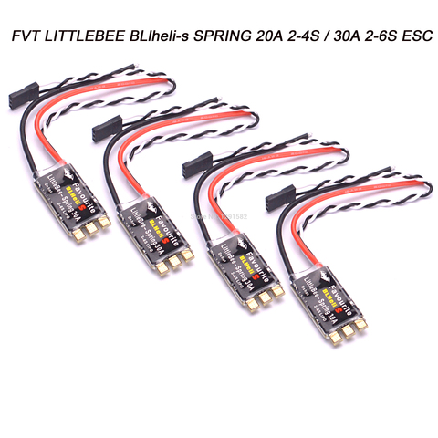 Весна FVT LITTLEBEE BLHeli-s, 20A ESC 2-4s / 30A ESC 2-6S, поддерживает мультиварку, DSHOT Oneshot42 OneShot125 для мини-мультикоптера FPV ► Фото 1/6