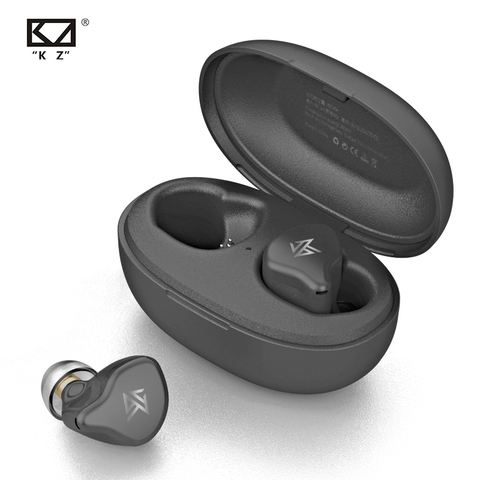 Беспроводные наушники KZ S1 KZ S1D TWS Bluetooth 5,0, динамические/1BA + 1DD гибридные наушники с сенсорным управлением и шумоподавлением, Спортивная гарнитура ► Фото 1/6