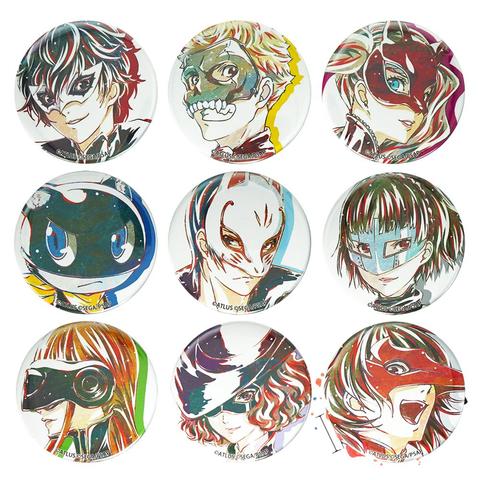 Значок на 5 знаков аниме P5 Goro Akechi Joker Ren Amamiya Ryuji Anne Morgana Yusuke Makoto Futaba Haru Mask металлическая брошь булавки ► Фото 1/1