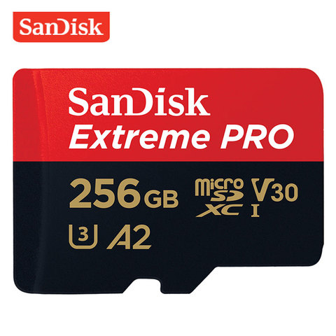 SanDisk карта памяти Micro SD, класс 10, 256 ГБ, 128 ГБ, 64 ГБ, 32 ГБ, 16 ГБ, 170 ► Фото 1/3