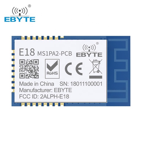 EBYTE CC2530 ZigBee 2,4 ГГц Беспроводной модуль E18-MS1PA2-PCB 100 мВт междугородной Zigbee специальный сетевой модуль с антенной на печатной плате ► Фото 1/6