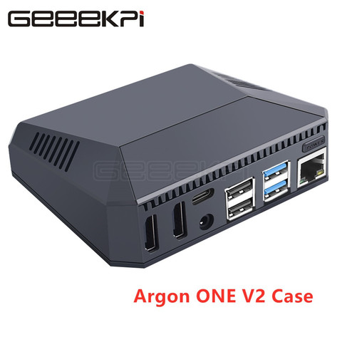 Geeekpi ARGON ONE V2 Raspberry Pi 4 чехол алюминиевый чехол для Raspberry Pi 4 Модель B ► Фото 1/1