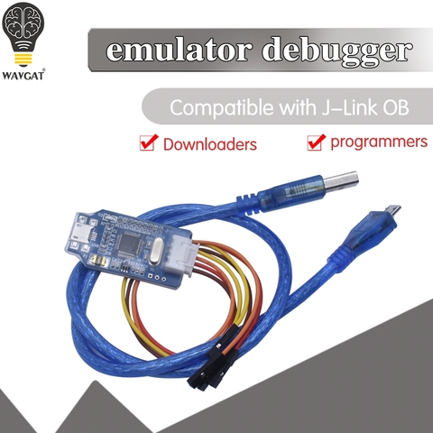 OB ARM Emulator Debugger Programmer Downloader Замена V8 SWD M74 для Arduino J-Link с кабелем Micro USB 4 Pin Jumper Wire ► Фото 1/6