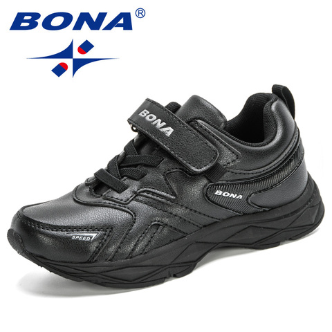 BONA 2022 новые дизайнерские Популярные кроссовки для мальчиков и девочек, повседневная обувь для бега, детский спортивный тренажер, прогулочн... ► Фото 1/6