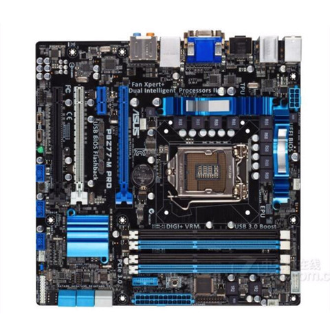 Компьютерная материнская плата LGA 1155 DDR3 для ASUS PRO, для ПК Intel Z77 P8Z77 SATA II PCI-E X16, б/у ► Фото 1/1