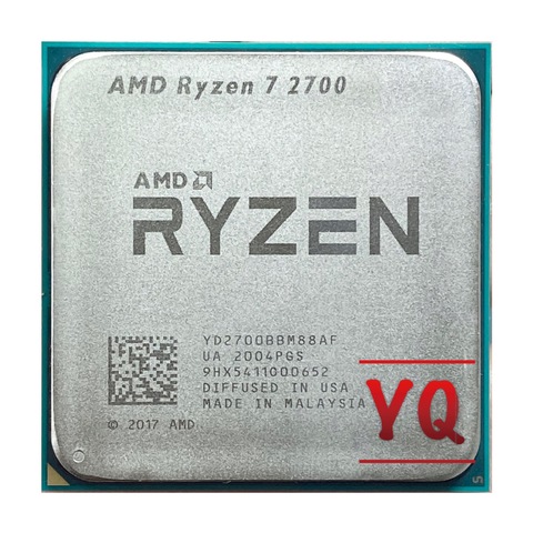 AMD Ryzen 7 2700 R7 2700 3,2 ГГц Восьмиядерный шестнадцать плотность ткани-16M 65 Вт Процессор процессор YD2700BBM88AF гнездо AM4 ► Фото 1/2