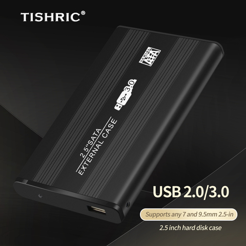 TISHRIC 2,5 дюймов USB3.0 внешний жесткий диск чехол жесткий диск Box Sata Usb жесткий диск корпус чехол для жесткого диска ► Фото 1/6