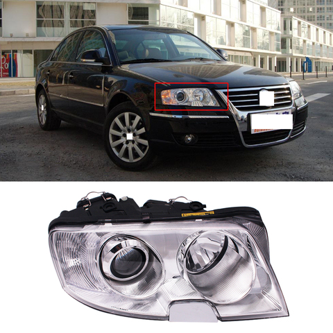 CAPQX 1 шт. для Volkswagen Passat B5 2005 2006 2007, передняя фара, головная фара, галогенная или HID головная лампа ► Фото 1/1