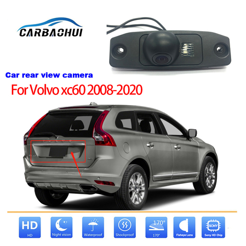 Автомобильная камера заднего вида для Volvo XC60 2007 ~ 2022 2013 2017 2022 Автомобильная камера заднего вида для парковки Full HD CCD SONY Водонепроницаемая высокое качество ► Фото 1/6