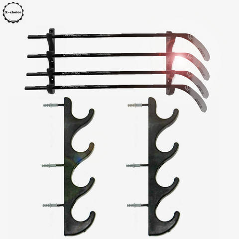 Стиль хоккея, настенное хранилище для палочек, держатель для дисплея клюшки хоккея/вешалка отлично подходит для дома или офиса, настенное крепление ► Фото 1/5