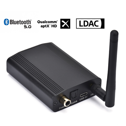 Цифровой аудиоресивер CSR8675, Bluetooth 5,0, 24 бит/96K, Aptx-HD LDAC Hifi коаксиальный Оптический SPDIF беспроводной адаптер ► Фото 1/6