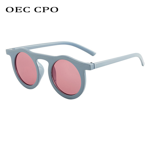 Классические круглые солнцезащитные очки OEC CPO для мужчин и женщин, модные маленькие солнечные очки в оправе, женские пластиковые очки, очки ... ► Фото 1/6