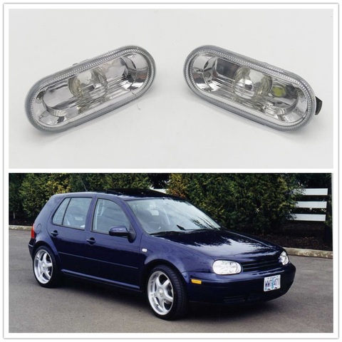 Для VW Golf 4 MK4, 1998, 2000, 2001, 2003, 2004, 2005, 2006, автомобильный Стайлинг, боковой маркер, указатель поворота, светильник, ретранслятор ► Фото 1/6