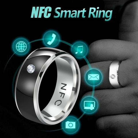 1 шт. модное многофункциональное интеллектуальное кольцо для подключения всех технологий Android, Пальчиковое умное кольцо для пальцев, цифровое кольцо NFC ► Фото 1/6