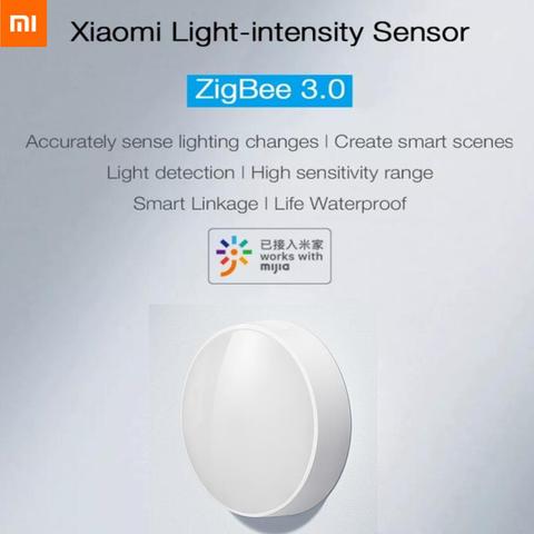 Новый Умный датчик света Xiaomi Mijia Zigbee3.0, датчик освещения, умное соединение, водонепроницаемый, работает с умным многорежимным шлюзом Mijia ► Фото 1/5