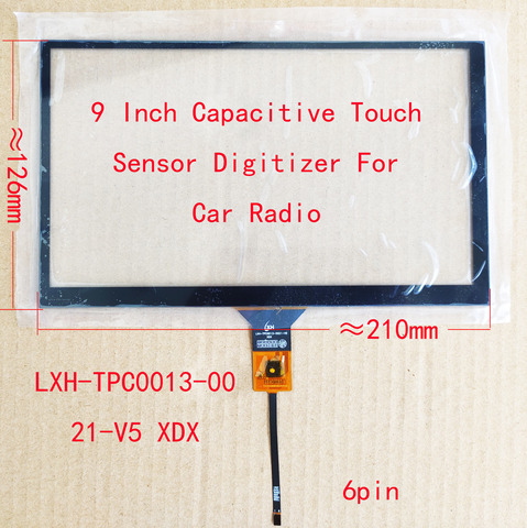 9 дюймов Универсальный емкостный сенсорный экран Экран Сенсор Dightizer ручной писатель для автомобильного радиоприемника Панель GT911 6pin LXH-TPC0013-0021-V5 USB ► Фото 1/3