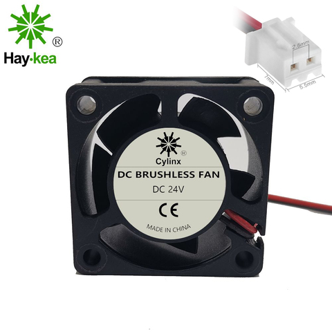 2 шт. 4020 40X40X20mm вентилятор DC 5V 12V 24V 2-контактный 5 лезвие кулер безщеточный мини вентилятор охлаждения 4020 ► Фото 1/5