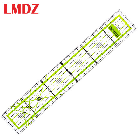 LMDZ 1 шт. 5*30 см двухцветная линейка, лоскутные ножки, портновская пряжа, резка, шитье своими руками, канцелярские инструменты, линейка для рисо... ► Фото 1/6