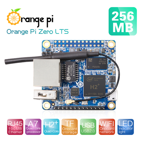 Orange Pi Zero LTS H2 + четырехъядерный процессор с открытым исходным кодом 256 Мб ► Фото 1/1