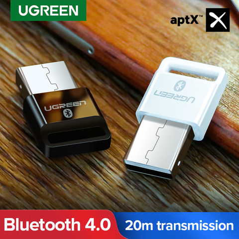 USB Bluetooth-передатчик Ugreen, приемник 4,0, адаптер, ключ aptx, беспроводные наушники, ПК, музыкальный приемник, аудио Bluetooth-адаптер ► Фото 1/6