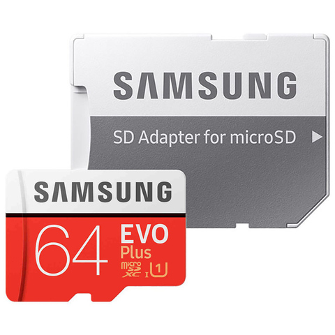 Оригинальный Samsung Micro SD карта 32 ГБ Class 10 карт памяти Evo + EVO Plus MicroSD 256 ГБ 128 ГБ 64 ГБ 16 ГБ TF карты картао де memoria ► Фото 1/6