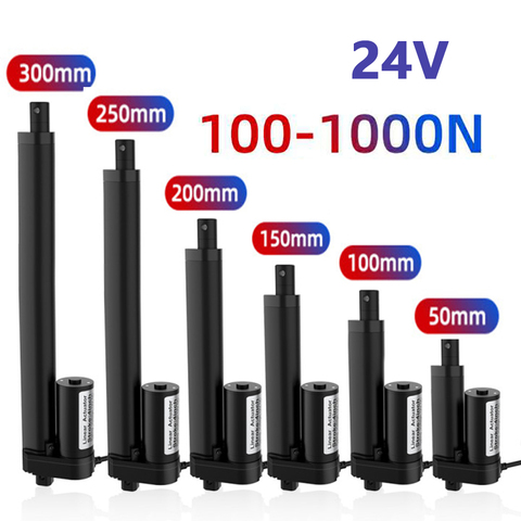12 В линейный привод 50 мм 100 мм 150 мм 200 мм линейный двигатель с ходом линейный двигатель контроллер 100/200/300/500/700/1000N ► Фото 1/6