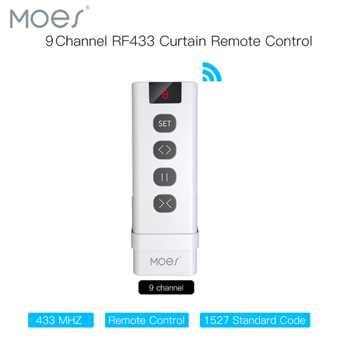 9 канала RF433 дистанционного Управление Wi-Fi Шторы переключатель RF рулонные шторы модуль Батарея приведенный в действие Шторы аксессуары излу... ► Фото 1/6