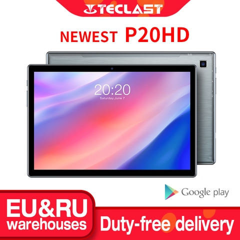 Teclast P20HD планшет на Android 10, восемь ядер, экран 10,1 дюйма, 4 Гб + 64 ГБ ► Фото 1/6