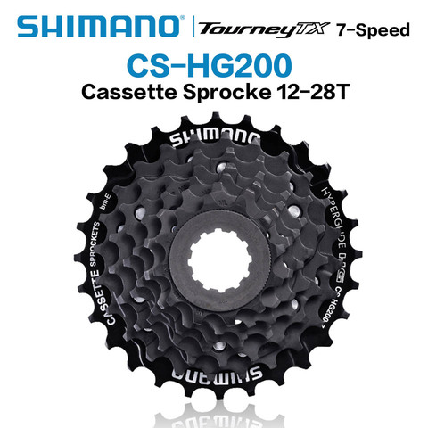 Shimano CS велосипедный HG200 CS-HG200-8 MTB горный велосипед 8 S маховик 8 скорость кассета 12-32T Запчасти для велосипедов 8 s / 24s ► Фото 1/5