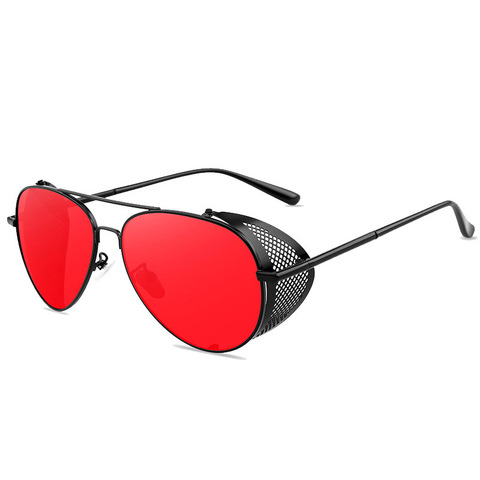 Солнцезащитные очки в стиле стимпанк для мужчин и женщин, Модные Винтажные, в металлической оправе, с защитой UV400, с защитой от ультрафиолета ► Фото 1/6