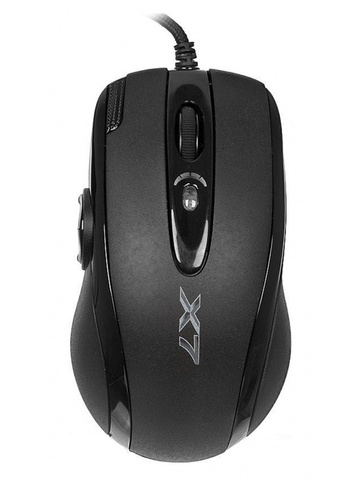 Мышь A4 XL-755BK черный лазерная (3600dpi) USB2.0 (9but) ► Фото 1/6