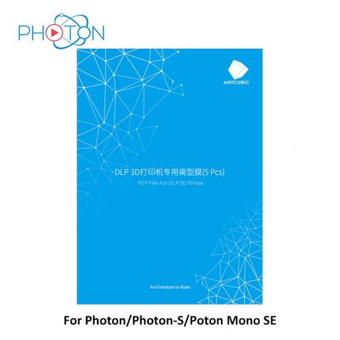 Деталь для 3D-принтера Photon 5 шт./лот FEP пленка для Photon S 140x200 мм SLA/LCD Fep Sheets 0,15-0,2 мм ► Фото 1/6