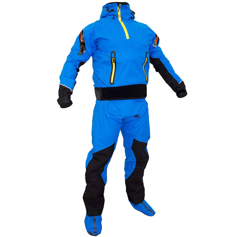 Крепкий сухой костюм с капюшоном, безопасный костюм, Drysuit для белой воды, расширяющийся гребля на байдарках, рыбалки, сохраняет сухость в хол... ► Фото 1/6