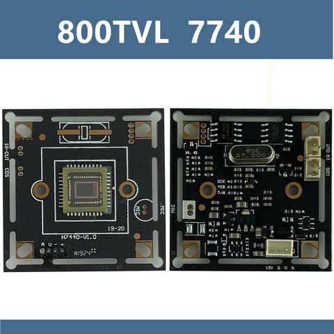 Плата аналогового модуля CVBS 800TVL 7440 + 8510 1/4 дюйма CMOS BNC CCTV Security Survillance 38*38 мм 32*32 мм ► Фото 1/5