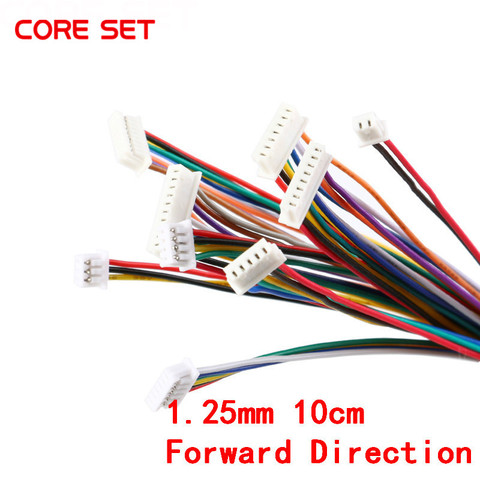 5 шт. XH 1,25 проводной Кабельный соединитель DIY JST 2/3/4/5/6/7/8/9/10Pin электронная линия двойной Соединительный разъем 28AWG 10 см ► Фото 1/3