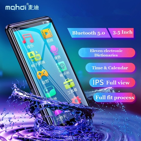 Mahdi M9 MP4 плеер Bluetooth 5,0 сенсорный экран 3,5 дюймов HD HIFI 8 Гб музыкальный MP4 плеер Поддержка видеокарт с динамиком ► Фото 1/6