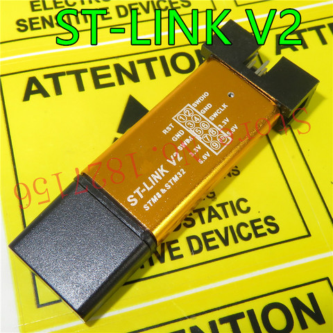 ST-Link V2 stlink mini STM8STM32 симулятор загрузки программирования с комплектами автоматизации крышки ► Фото 1/2