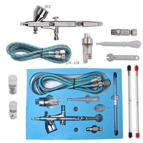 Pro Dual Action 3 Airbrush Air Kit, практичный Краскораспылитель, электроинструменты, распылитель для коммерческого использования #83406 ► Фото 1/6