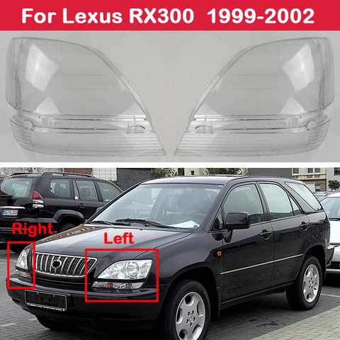 Крышка для автомобильного налобного фонаря, стеклянная крышка для фары, Прозрачный Абажур для Lexus RX300 1999 2000 2001 2002 ► Фото 1/4